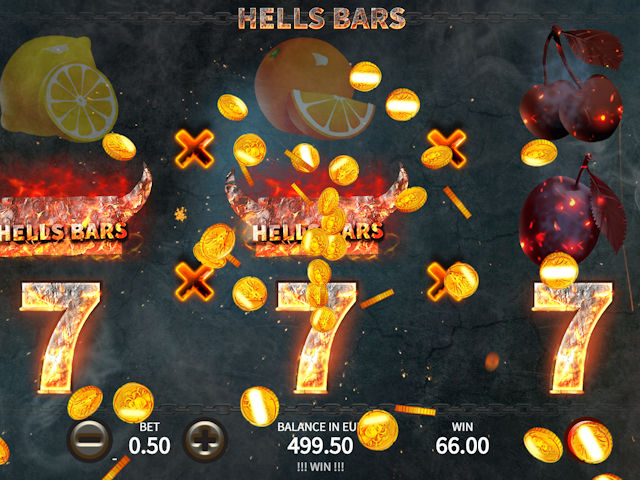 Owocowy automat do gry Hell Bars